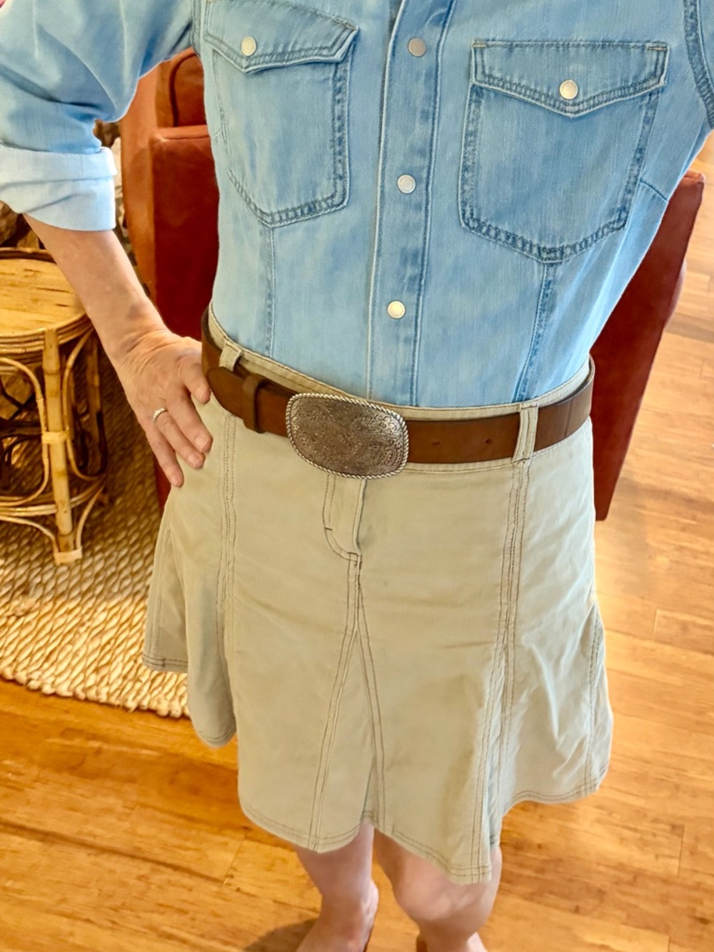 Athleta Corduroy Flounce Skirt
